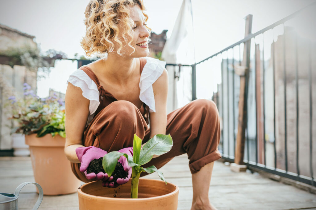 preparazione terrazzo primavera