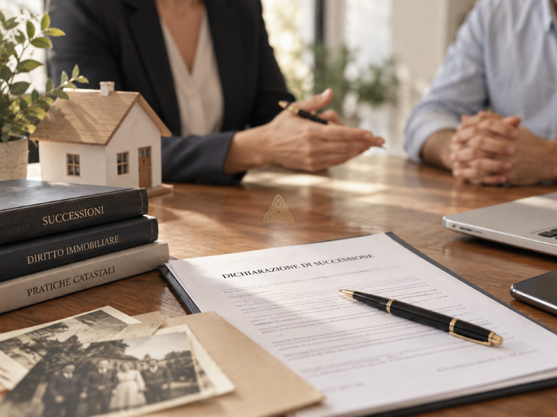 Persone che gestiscono la vendita di una casa ereditata