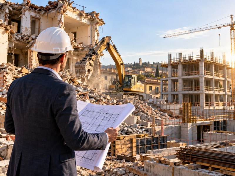 ristrutturazione con demolizione e ricostruzione